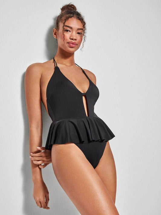 BAÑADOR AL CUELLO BASIC BLACK