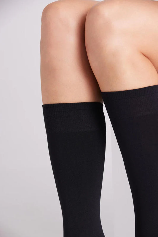 PACK 2 MEDIAS LARGAS PUÑO ANTIPRESIÓN 70 DENIER PARA MUJER