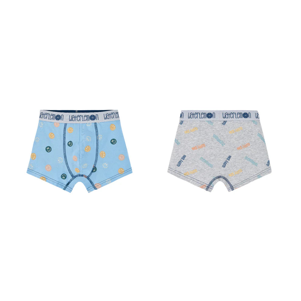 PACK-2 BOXERS INFANTIL NIÑO HAPPY FACE