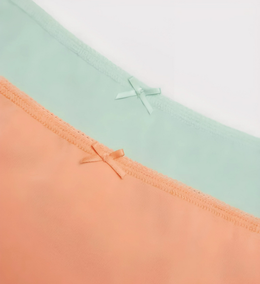 PACK-2 BRAGAS HIPSTER INFANTILES NARANJA Y VERDE