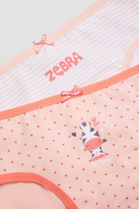 PACK-2 BRAGAS INFANTILES ZEBRA Y CORAZONCITOS