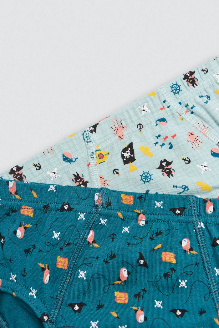 PACK-2 SLIPS INFANTIL NIIÑO VIDA PIRATA