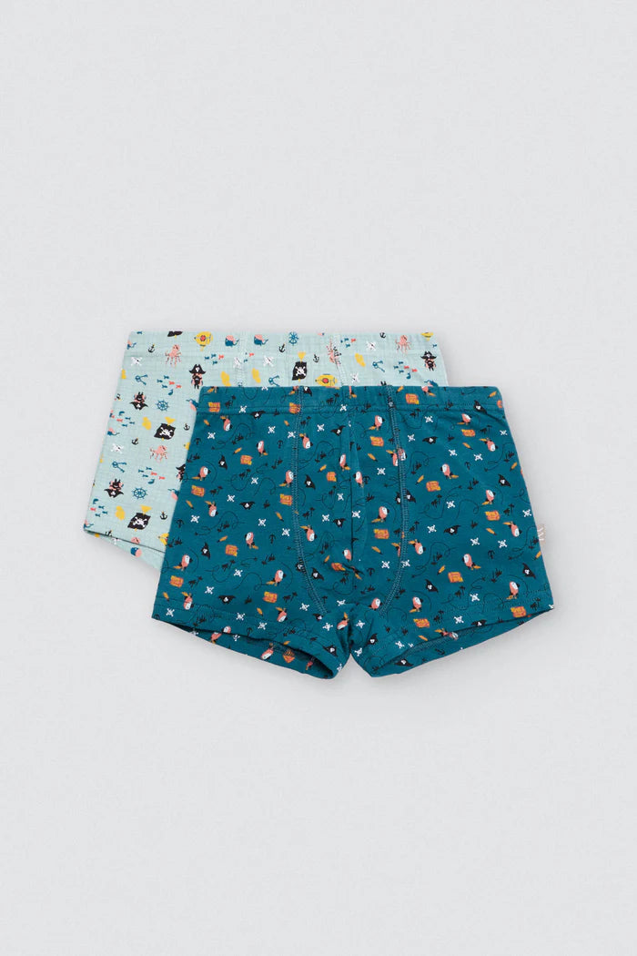 PACK-2 BOXERS INFANTIL NIÑO VIDA PIRATA