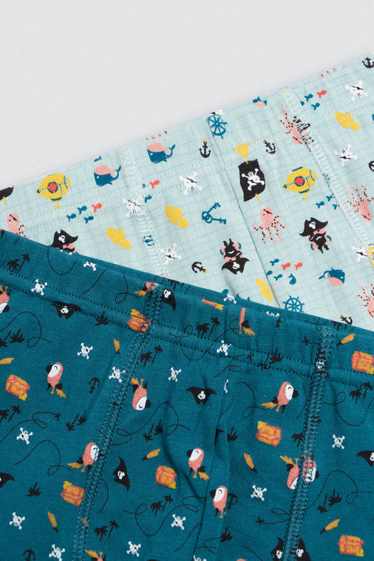 PACK-2 BOXERS INFANTIL NIÑO VIDA PIRATA