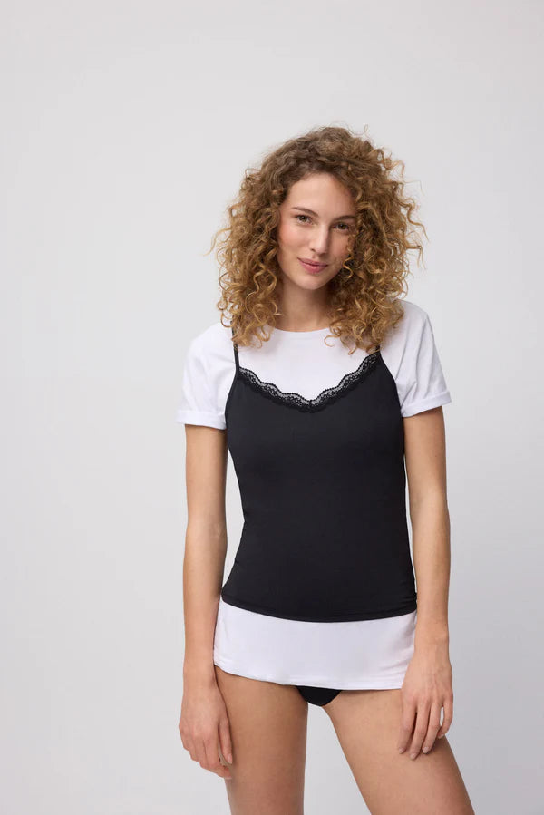 CAMISETA LENCERA TIRANTES LICRA