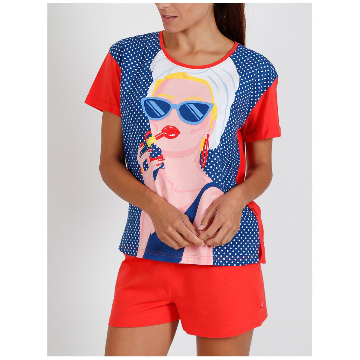 PIJAMA MANGA CORTA GLAMOUR GIRL
