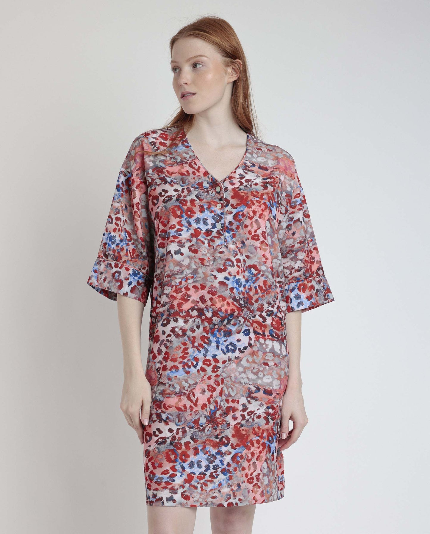 VESTIDO KIMONO MANGA FRANCESA LUXURY RED