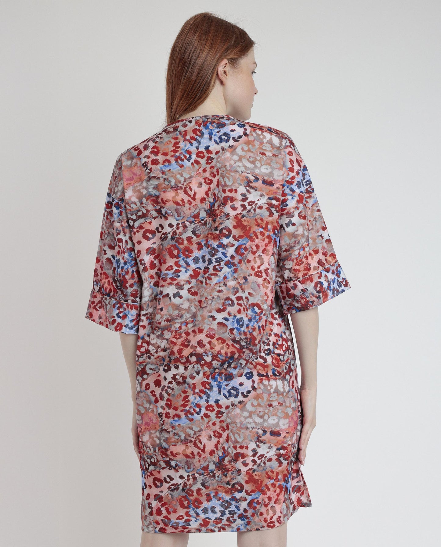 VESTIDO KIMONO MANGA FRANCESA LUXURY RED