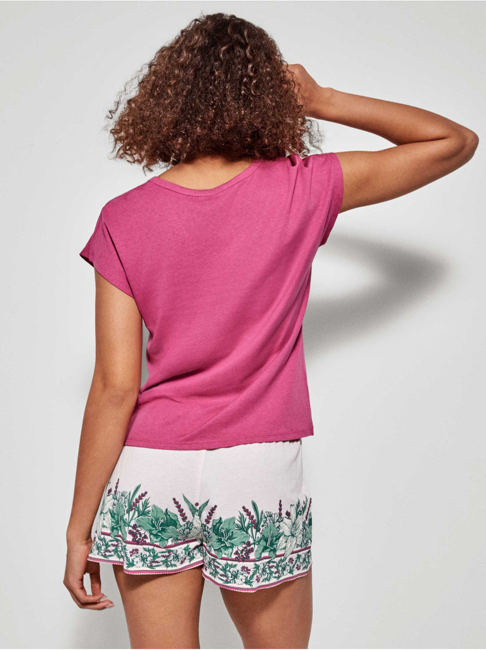 PIJAMA MANGA CORTA CHIC LILA