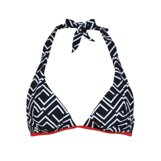 BIKINI AL CUELLO DISEÑO LINEAS ASIMETRICAS