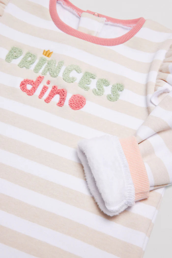 CONJUNTO BEBÉ NIÑA MANGA LARGA PRINCESS DINO