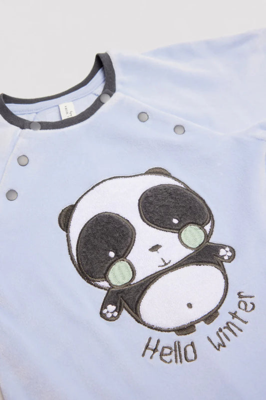 PELELE MANGA LARGA PANDA TACTO CORALINA