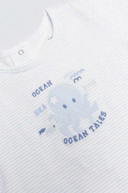 PELELE BEBÉ MANGA CORTA OCEAN TALES