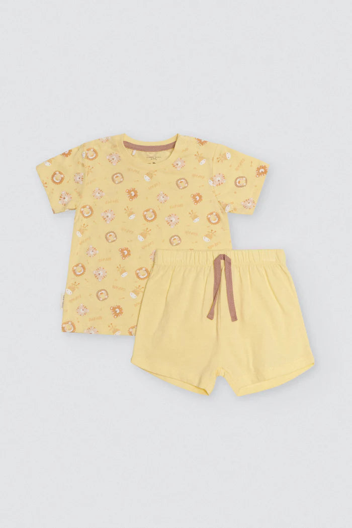 CONJUNTO BEBÉ CAMISETA Y PANTALÓN SAFARI