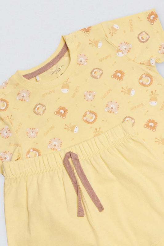 CONJUNTO BEBÉ CAMISETA Y PANTALÓN SAFARI