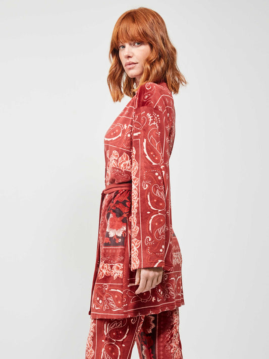 BATA MUJER CRUZADA TERCIOPELO ELÁSTICO