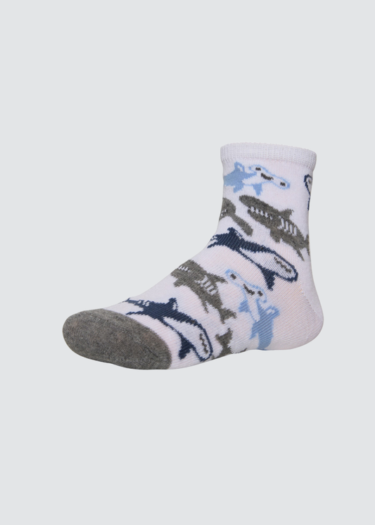 PACK-2 CALCETINES NIÑO GREY SHARK ATTACK