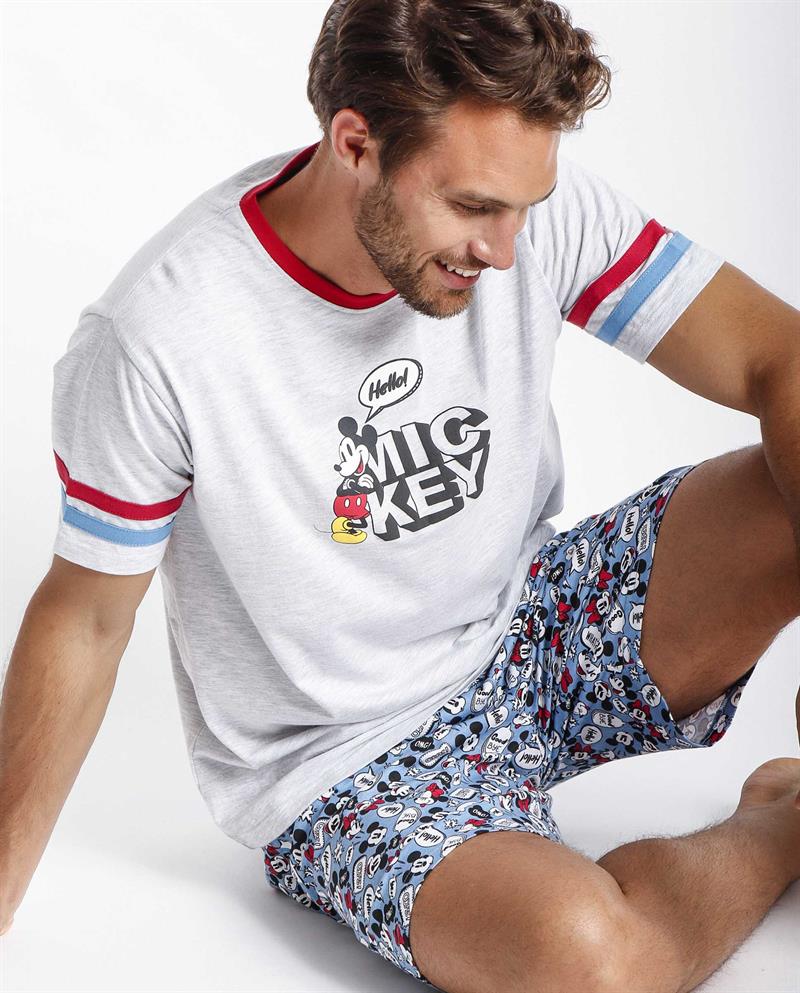 PIJAMA MANGA CORTA HELLO MICKEY
