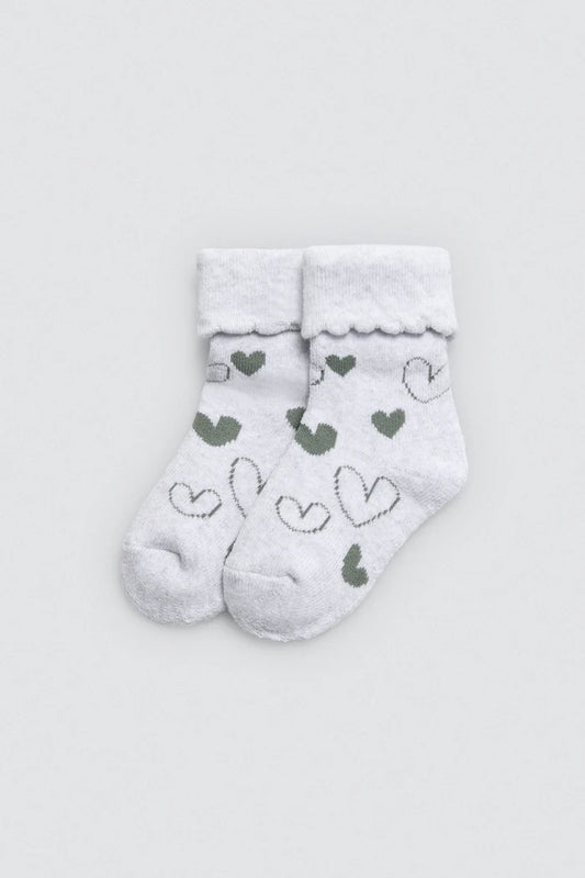 PACK-2 CALCETINES DE BEBE TERMICOS CATS GREY