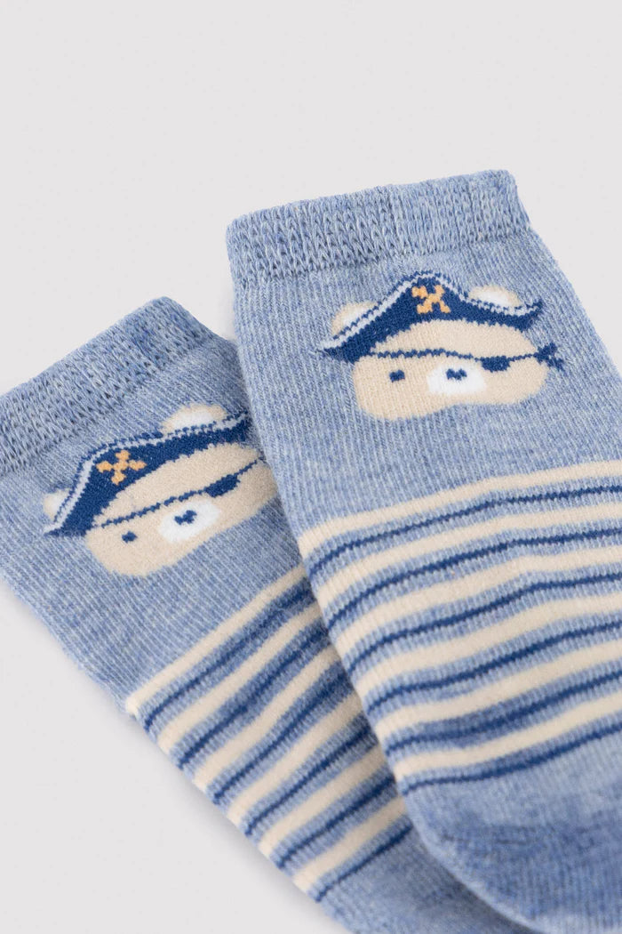 PACK-3 CALCETINES DE BEBE OCEAN VIBES