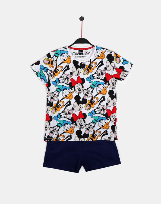 PIJAMA INFANTIL MANGA CORTA NIÑO DISNEY MICKEY AND FRIENDS