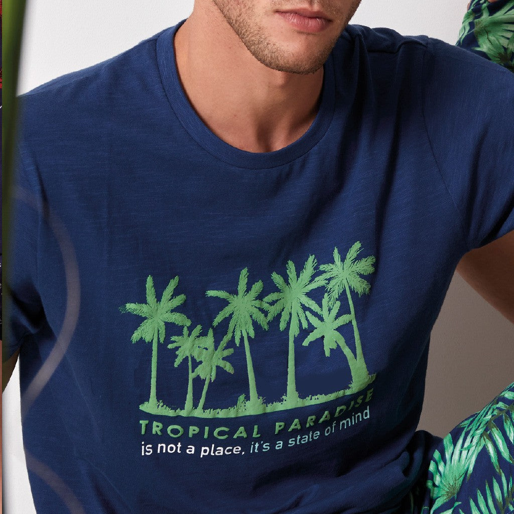 PIJAMA MANGA CORTA TROPICAL PARADISE