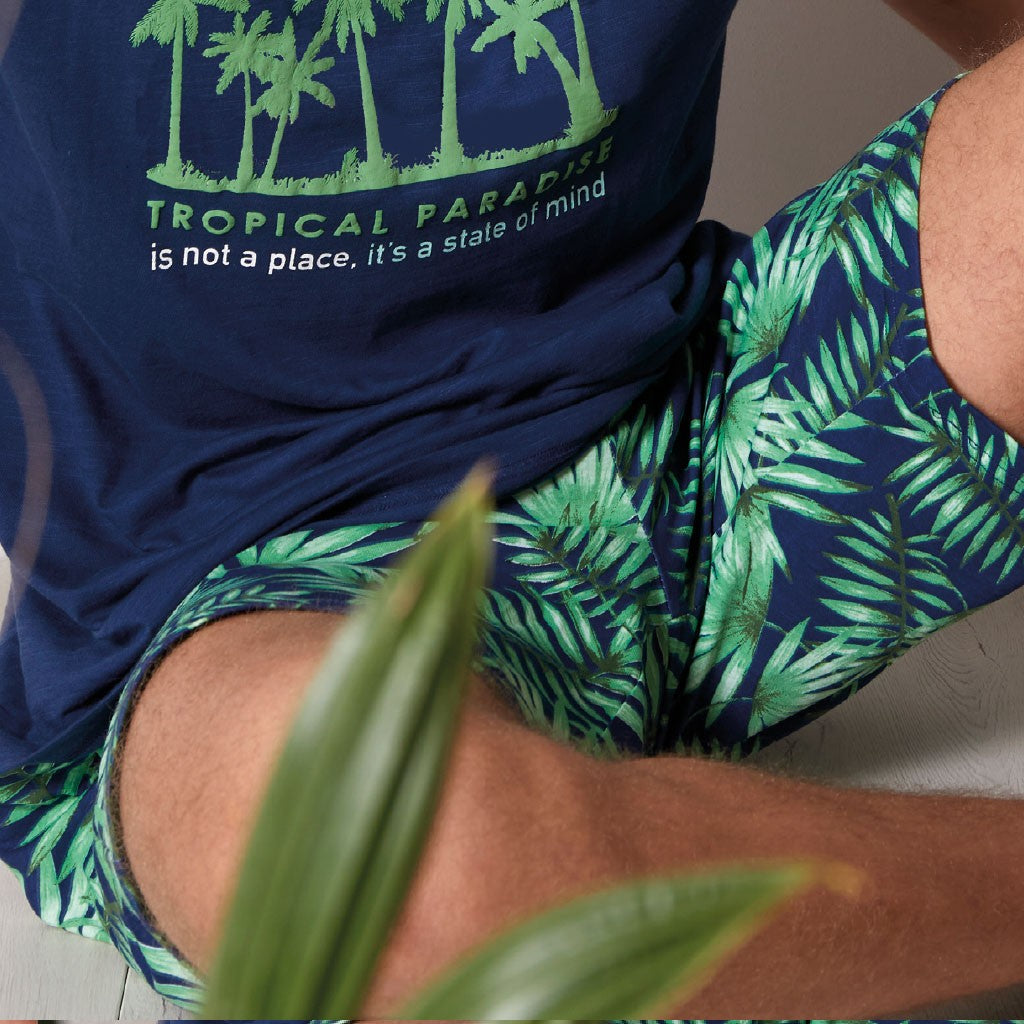 PIJAMA MANGA CORTA TROPICAL PARADISE
