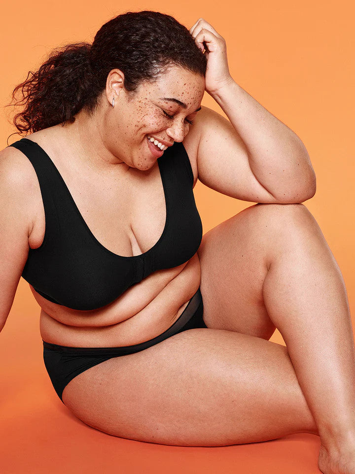 SUJETADOR ABROCHADO DELANTE SIN ARO SIN RELLENO 5722