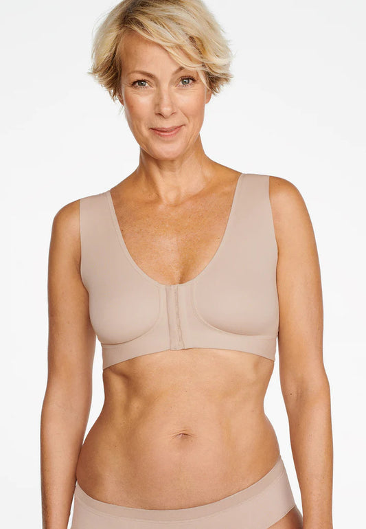 SUJETADOR ABROCHADO DELANTE SIN ARO SIN RELLENO 5722