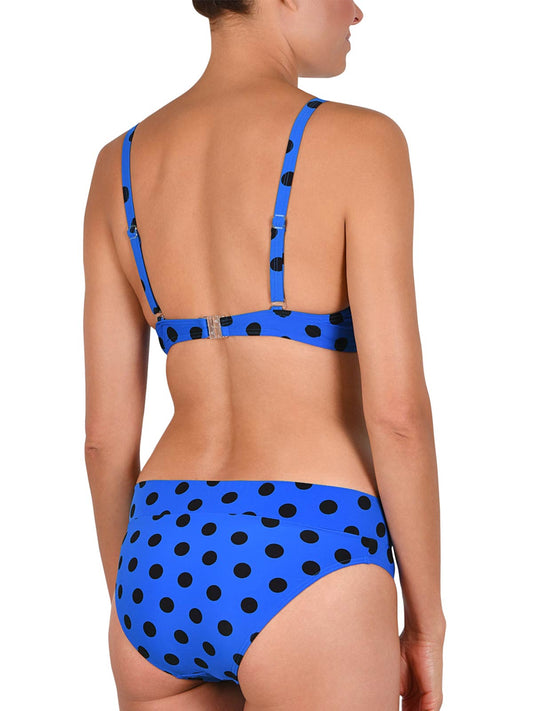 BIKINI CON ARO SIN RELLENO DISEÑO DE LUNARES