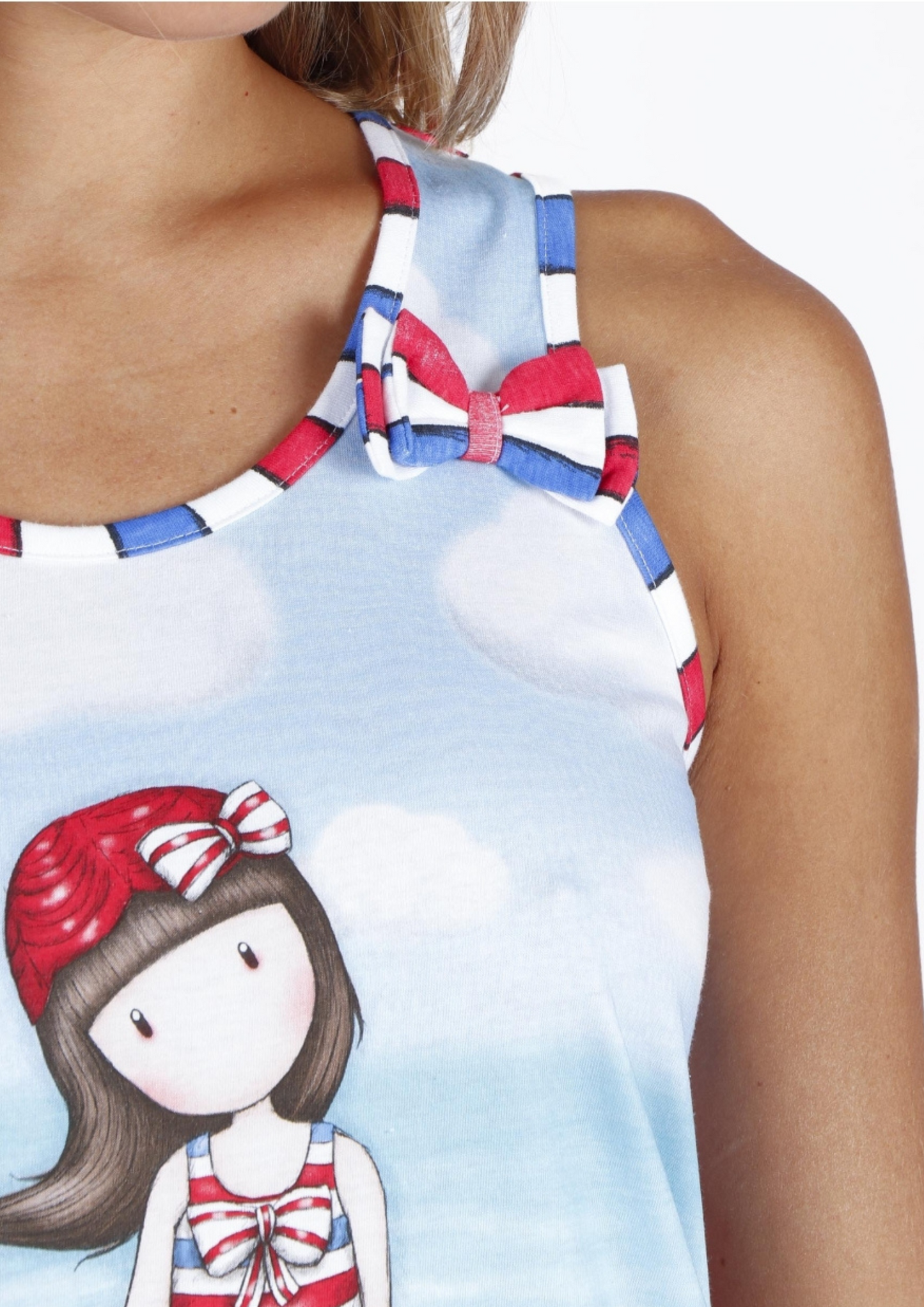CAMISOLA TIRANTES CON LACITO BEACH BELLE GORJUSS