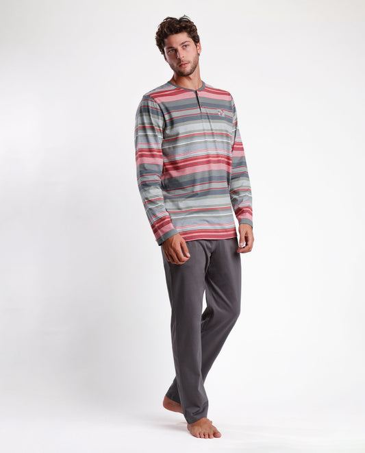 PIJAMA MANGA LARGA HOMBRE ORIGINAL STRIPES