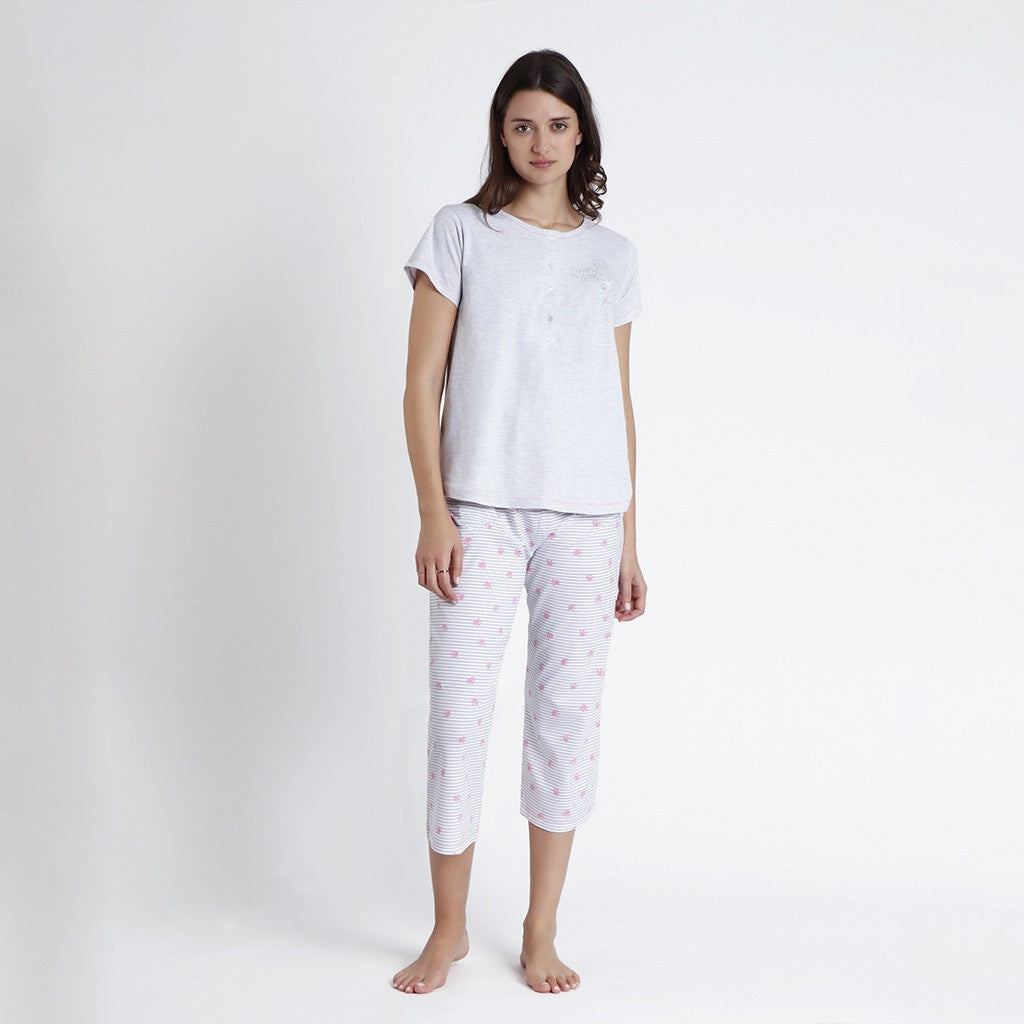 PIJAMA MATERNAL MANGA CORTA PANTALON LARGO MUMMY & ME