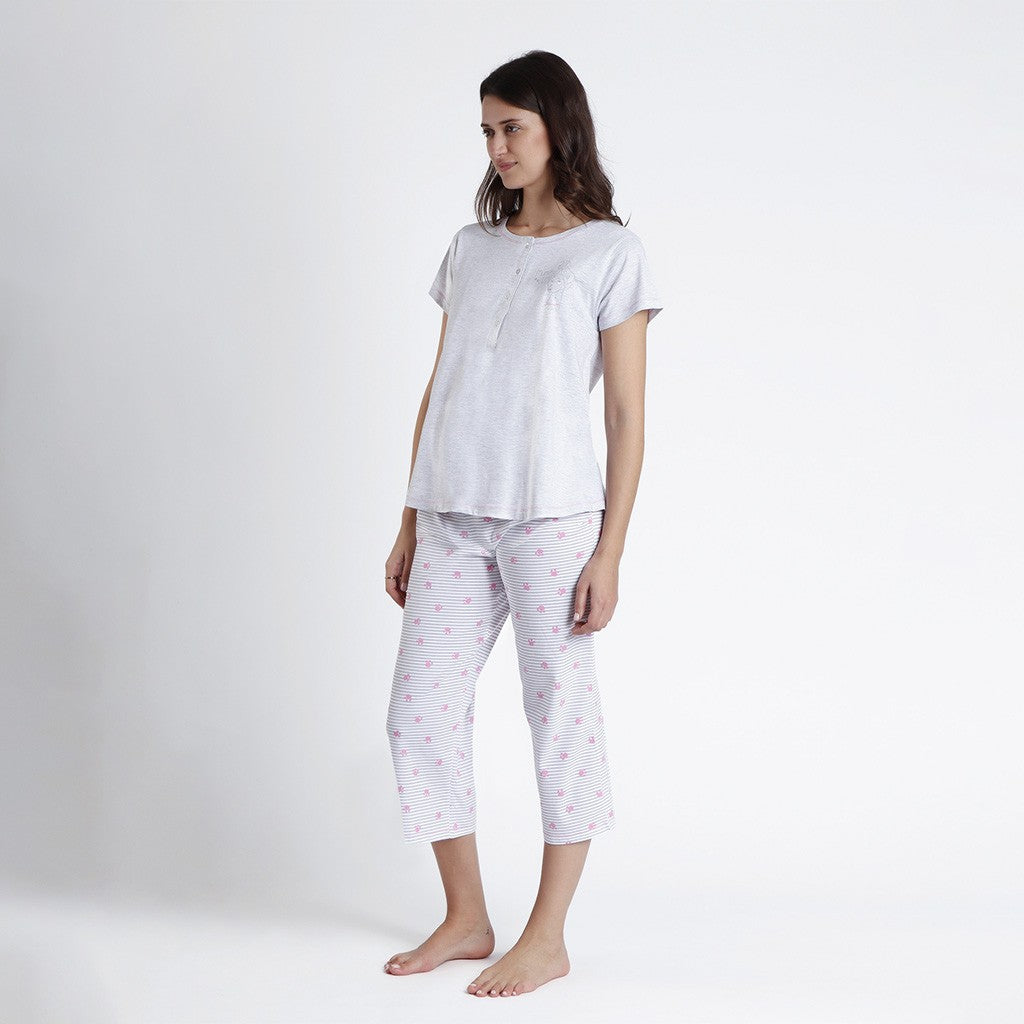 PIJAMA MATERNAL MANGA CORTA PANTALON LARGO MUMMY & ME