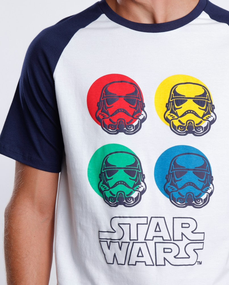PIJAMA MANGA CORTA STORMTROOPERS FACES