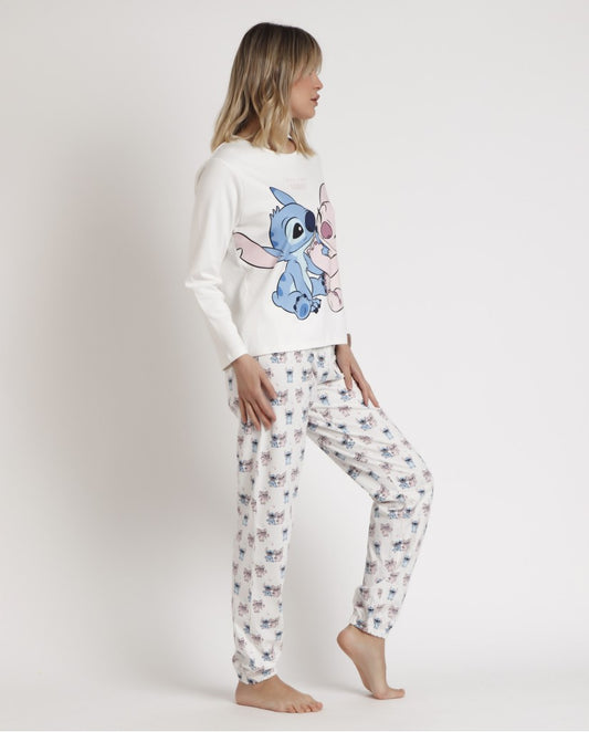 PIJAMA MANGA LARGA MUJER OHANA LILO&STITCH