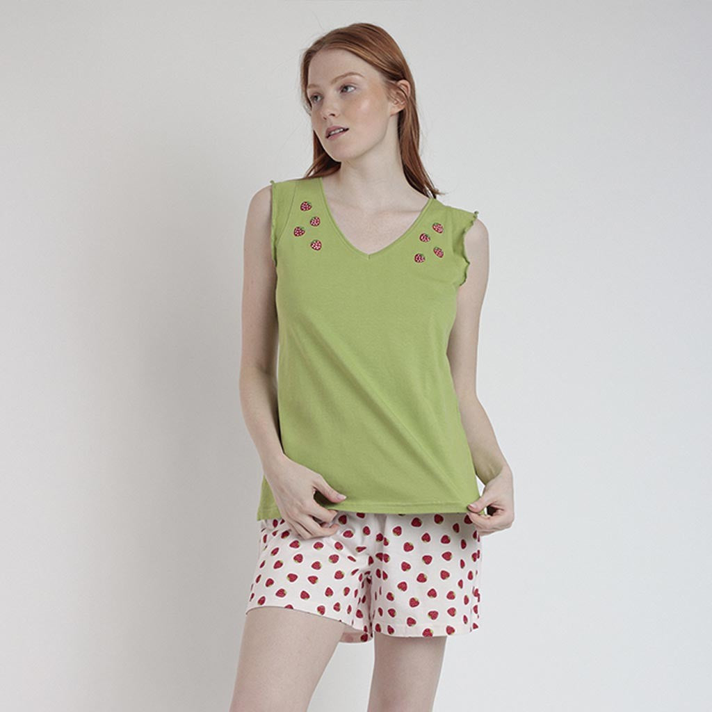 PIJAMA TIRANTES STRAWBERRY FIELD