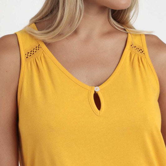 PIJAMA TIRANTES GOLD FLOWERS