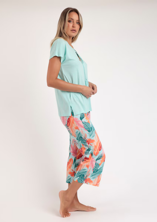 PIJAMA MANGA CORTA PANTALÓN PESQUERO