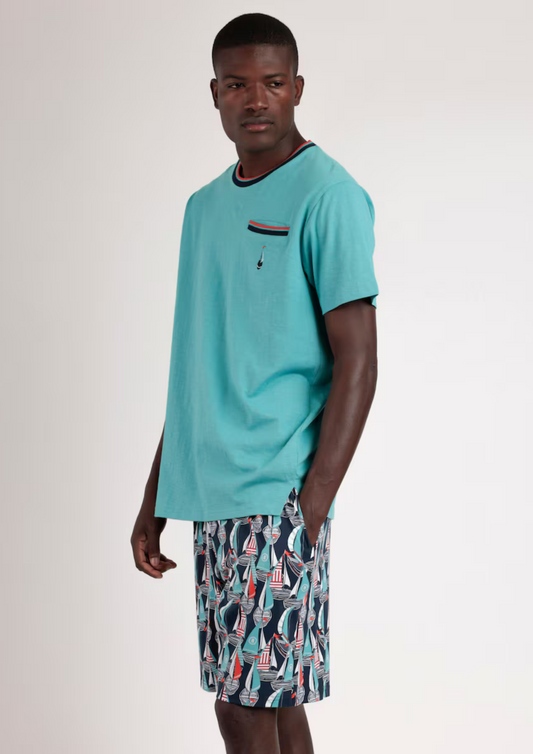 PIJAMA MANGA CORTA BOAT RACE