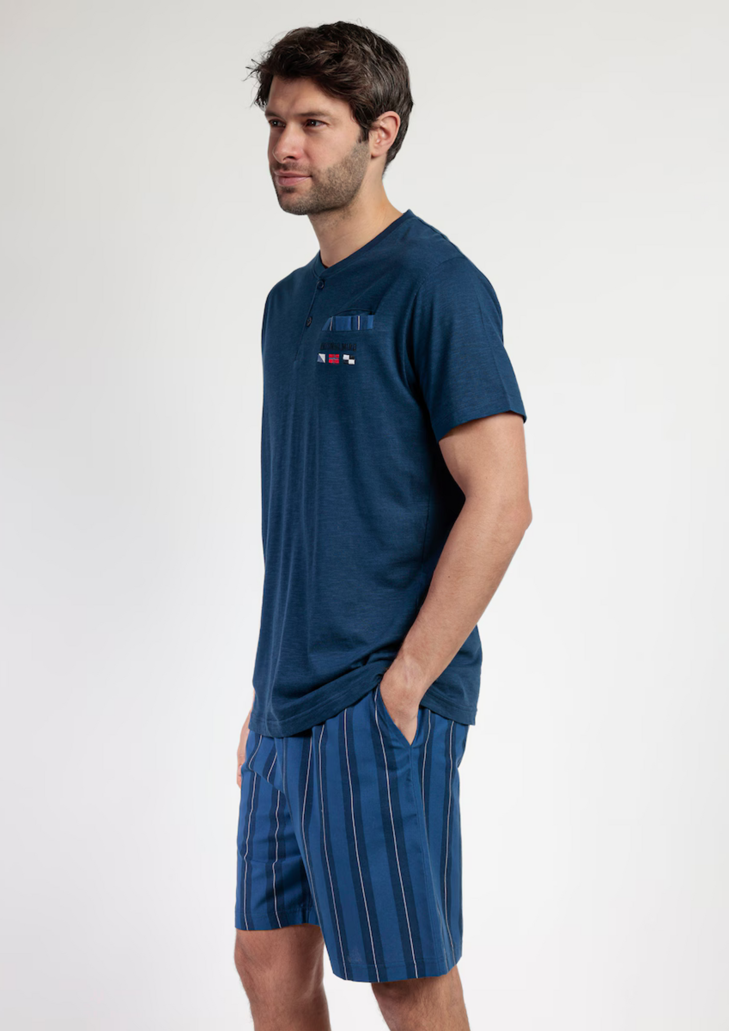 PIJAMA MANGA CORTA MARINE FLAGS