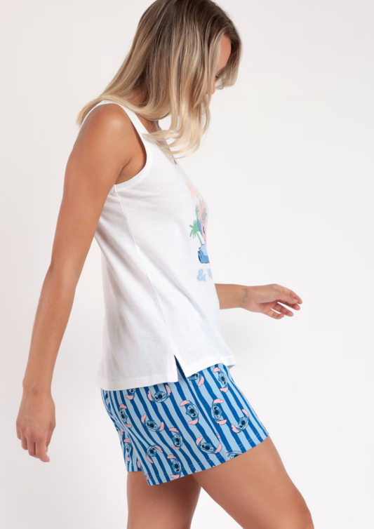 PIJAMA TIRANTES KEEP PALM & CARRY ON LILO & STITCH