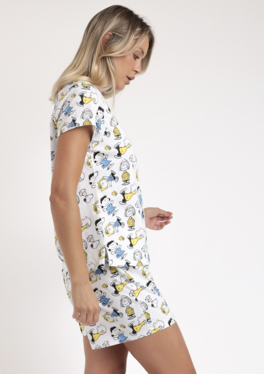 PIJAMA MANGA CORTA SNOOPY PARTY & FRIENDS