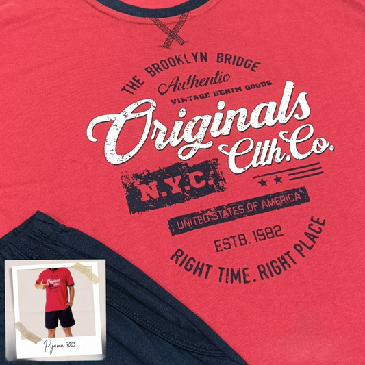 PIJAMA MANGA CORTA THE BROOKLYN BRIDGE