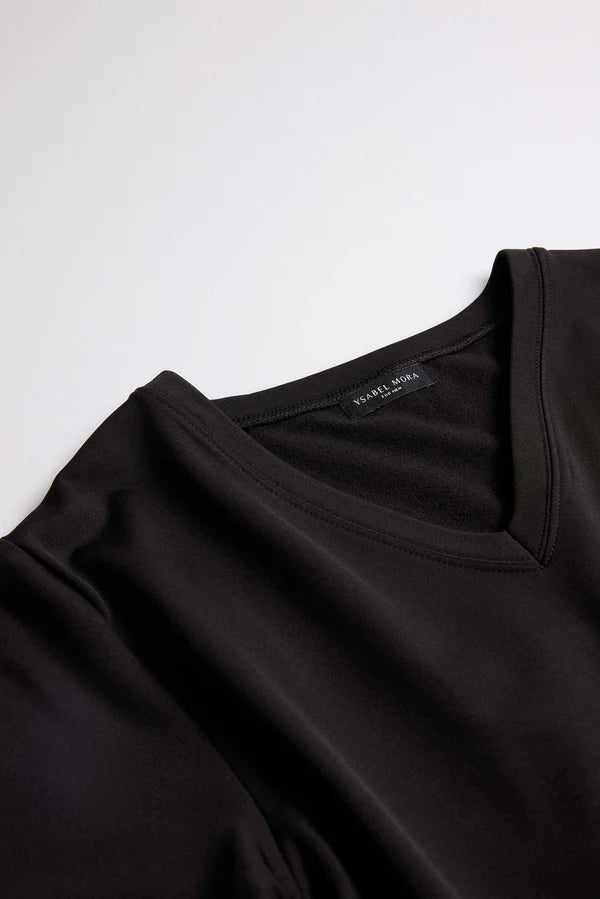 CAMISETA INTERIOR TERMICA CUELLO PICO MANGA CORTA