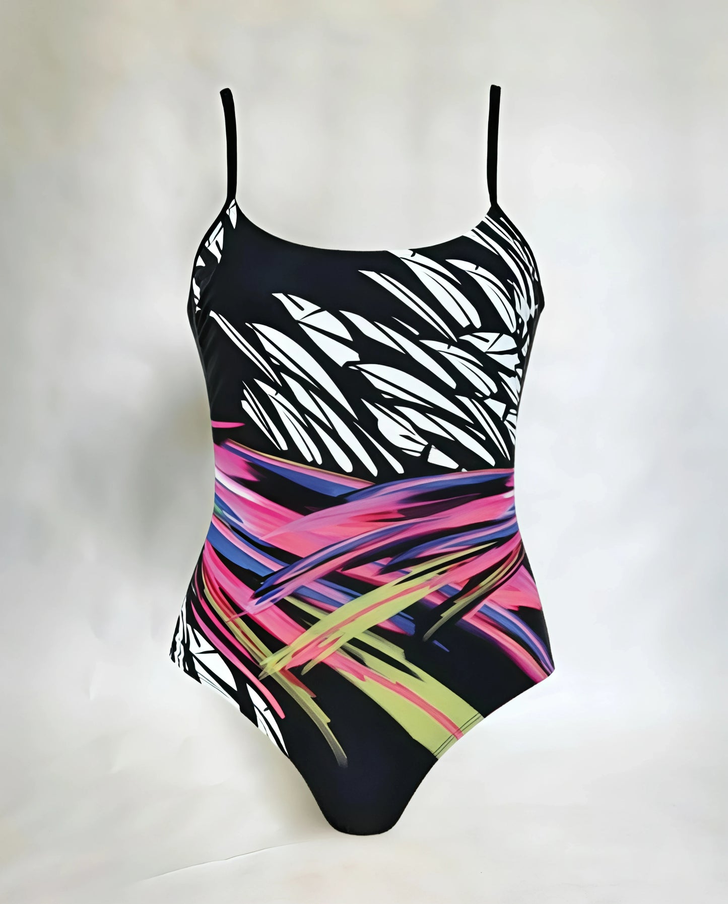 BAÑADOR REDUCTOR ESTAMPADO PLUMAS