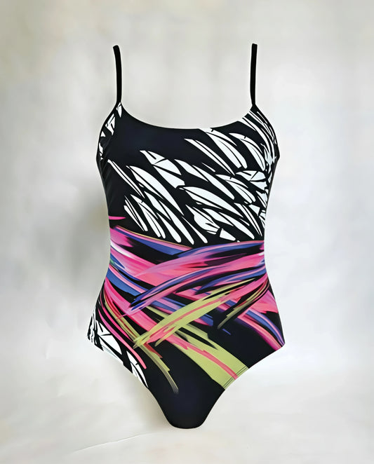 BAÑADOR REDUCTOR ESTAMPADO PLUMAS