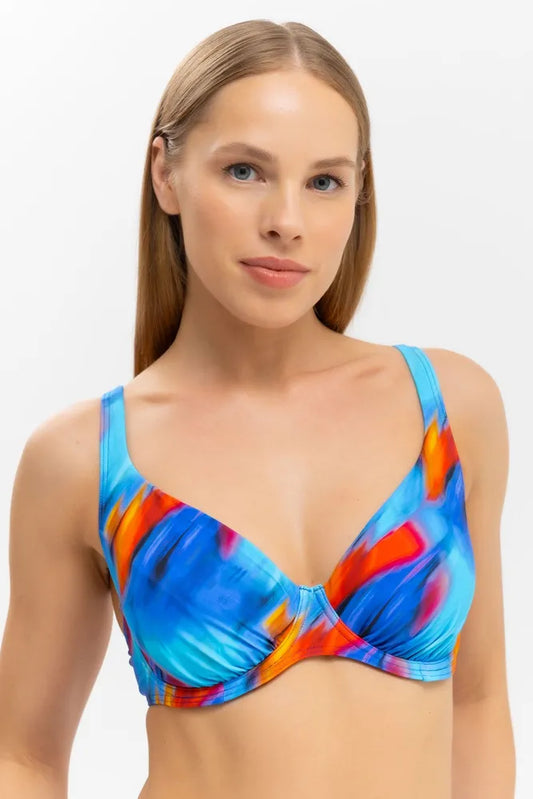BIKINI CON ARO SIN RELLENO BLUE GRADIENT