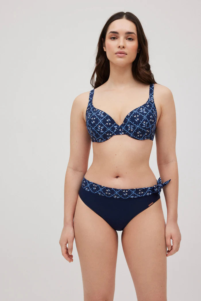 BIKINI ARO CON FOAM BRAGA MIDI OCEAN BLUE