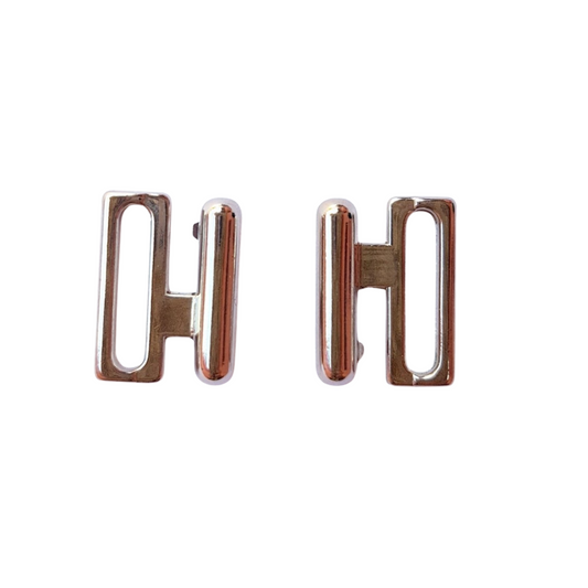 BROCHE ESTÁNDAR OVALADO DE BIKINI PLATEADO